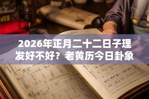 2026年正月二十二日子理发好不好?老黄历今日卦象如何? 2026年正月二十二日子理发好不好?老黄历今日卦象如何?