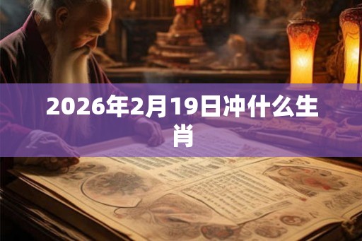 2026年2月19日冲什么生肖