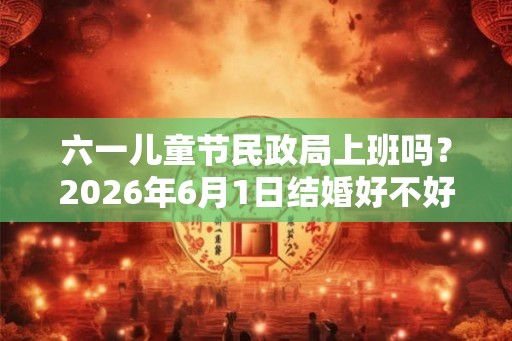 六一儿童节民政局上班吗？2026年6月1日结婚好不好？