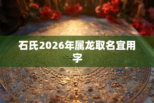 石氏2026年属龙取名宜用字
