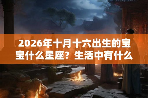 2026年十月十六出生的宝宝什么星座？生活中有什么优势？
