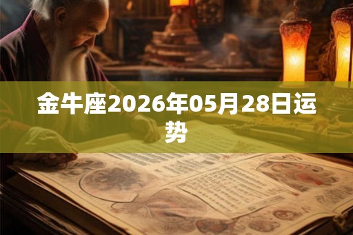 金牛座2026年05月28日运势