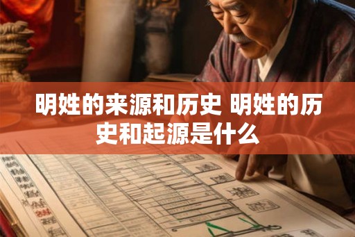 明姓的来源和历史 明姓的历史和起源是什么 明姓的来源和历史 明姓的历史和起源是什么