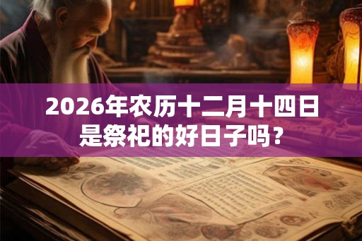 2026年农历十二月十四日是祭祀的好日子吗？