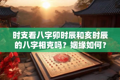 时支看八字卯时辰和亥时辰的八字相克吗？姻缘如何？