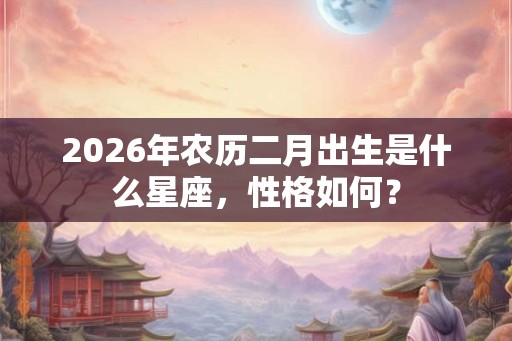 2026年农历二月出生是什么星座，性格如何？