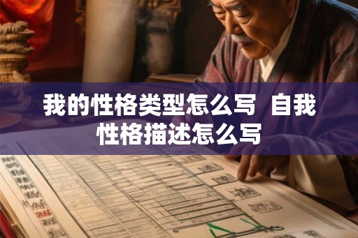 我的性格类型怎么写  自我性格描述怎么写
