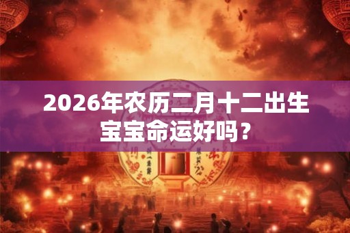 2026年农历二月十二出生宝宝命运好吗？