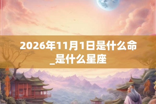 2026年11月1日是什么命_是什么星座 2026年11月1日是什么命_是什么星座