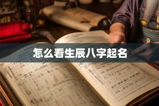 怎么看生辰八字起名