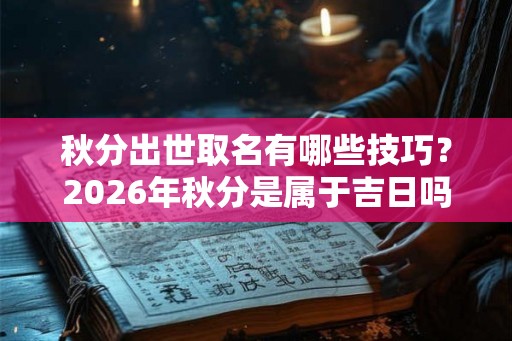 秋分出世取名有哪些技巧？2026年秋分是属于吉日吗？