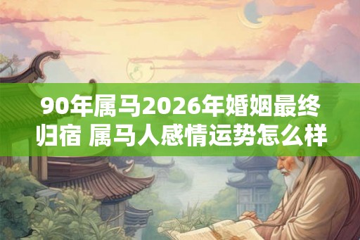 90年属马2026年婚姻最终归宿 属马人感情运势怎么样