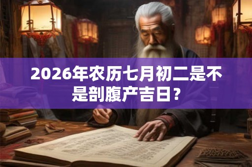 2026年农历七月初二是不是剖腹产吉日？