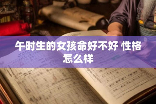 午时生的女孩命好不好 性格怎么样 午时生的女孩命好不好 性格怎么样