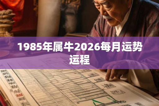 1985年属牛2026每月运势运程