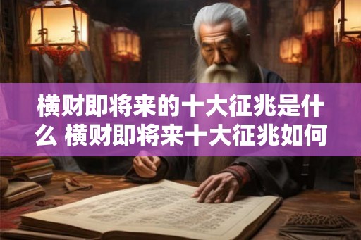 横财即将来的十大征兆是什么 横财即将来十大征兆如何