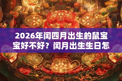 2026年闰四月出生的鼠宝宝好不好？闰月出生生日怎么过？