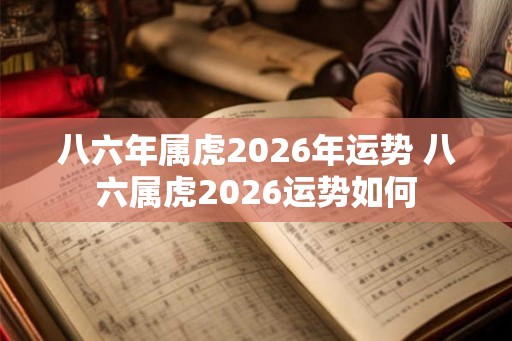 八六年属虎2026年运势 八六属虎2026运势如何 八六年属虎2026年运势 八六属虎2026运势如何