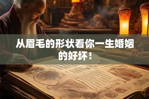 从眉毛的形状看你一生婚姻的好坏! 从眉毛的形状看你一生婚姻的好坏!