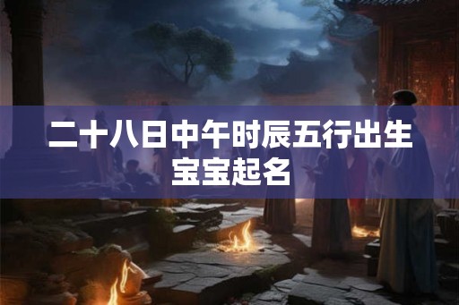 二十八日中午时辰五行出生宝宝起名