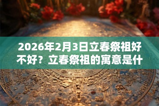 2026年2月3日立春祭祖好不好？立春祭祖的寓意是什么？