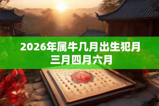 2026年属牛几月出生犯月 三月四月六月 2026年属牛几月出生犯月 三月四月六月