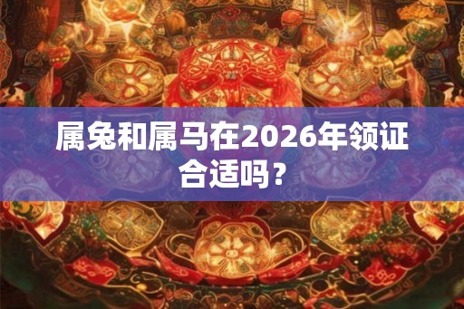 属兔和属马在2026年领证合适吗？