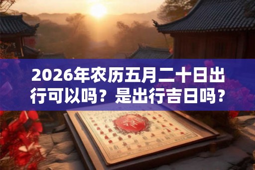 2026年农历五月二十日出行可以吗？是出行吉日吗？