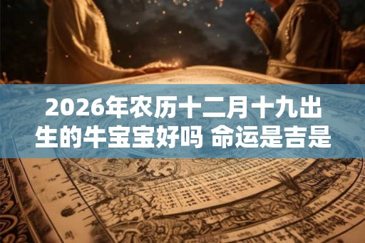 2026年农历十二月十九出生的牛宝宝好吗 命运是吉是凶