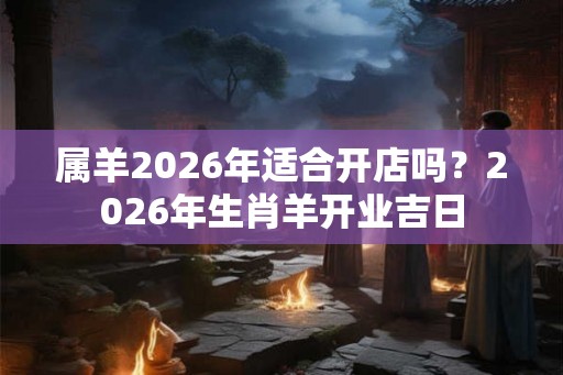 属羊2026年适合开店吗？2026年生肖羊开业吉日