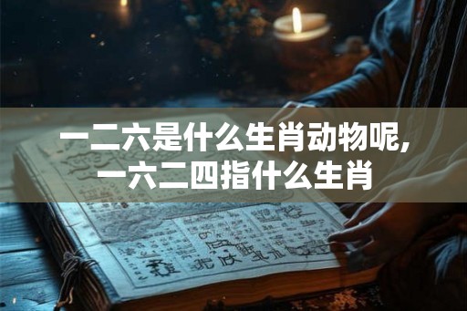 一二六是什么生肖动物呢,一六二四指什么生肖