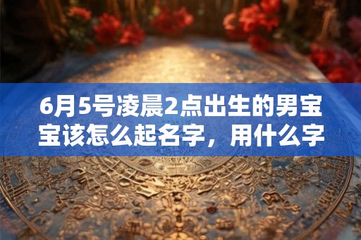 6月5号凌晨2点出生的男宝宝该怎么起名字，用什么字好听