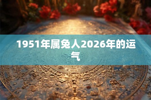 1951年属兔人2026年的运气