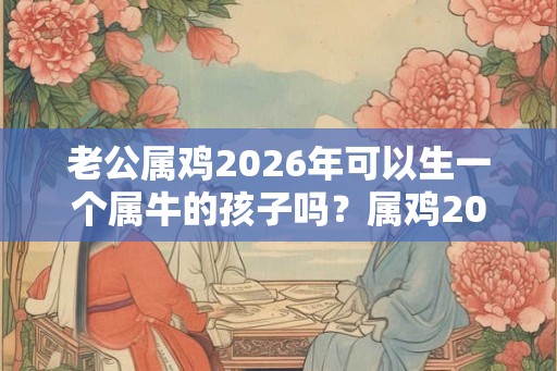 老公属鸡2026年可以生一个属牛的孩子吗？属鸡2026年财运？
