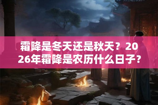 霜降是冬天还是秋天？2026年霜降是农历什么日子？