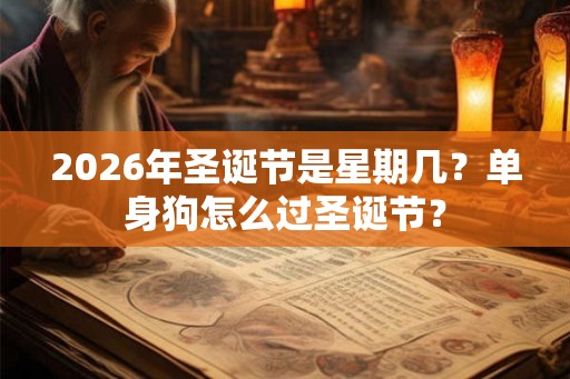 2026年圣诞节是星期几？单身狗怎么过圣诞节？