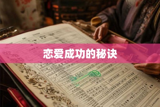 恋爱成功的秘诀