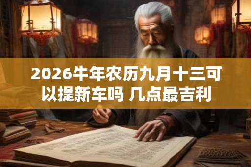 2026牛年农历九月十三可以提新车吗 几点最吉利