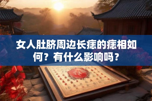 女人肚脐周边长痣的痣相如何？有什么影响吗？