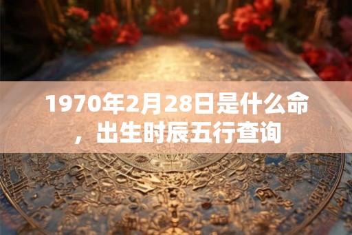 1970年2月28日是什么命，出生时辰五行查询