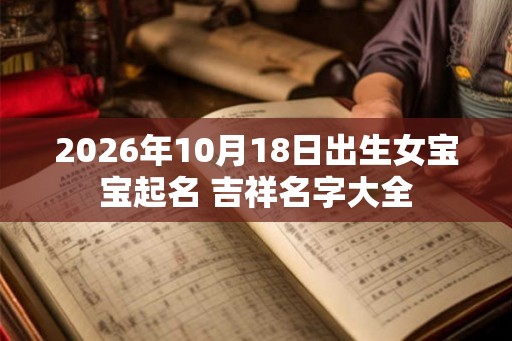 2026年10月18日出生女宝宝起名 吉祥名字大全