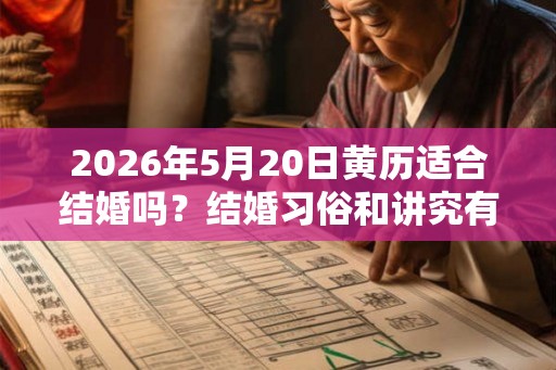 2026年5月20日黄历适合结婚吗?结婚习俗和讲究有哪些? 2026年5月20日黄历适合结婚吗?结婚习俗和讲究有哪些?