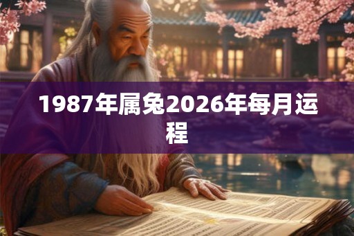 1987年属兔2026年每月运程