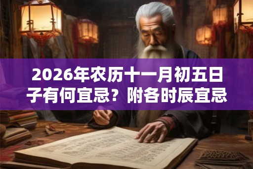 2026年农历十一月初五日子有何宜忌？附各时辰宜忌