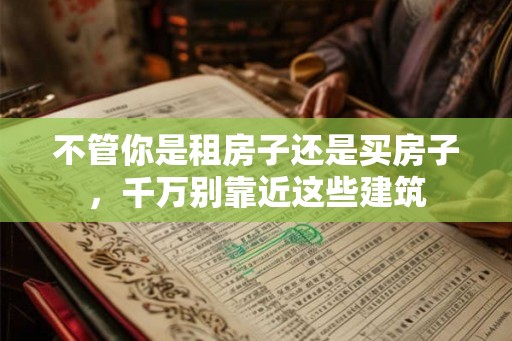 不管你是租房子还是买房子,千万别靠近这些建筑 不管你是租房子还是买房子,千万别靠近这些建筑