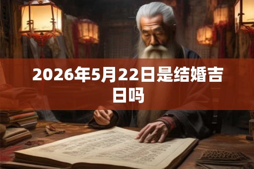 2026年5月22日是结婚吉日吗 2026年5月22日是结婚吉日吗