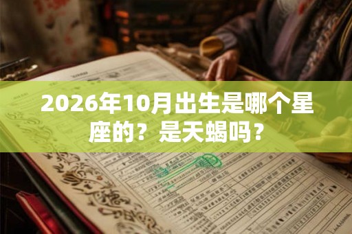 2026年10月出生是哪个星座的？是天蝎吗？