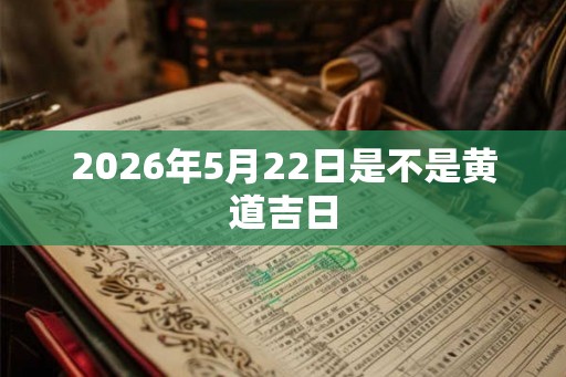 2026年5月22日是不是黄道吉日