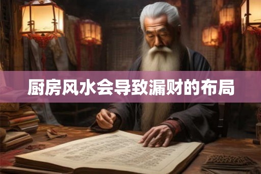 厨房风水会导致漏财的布局