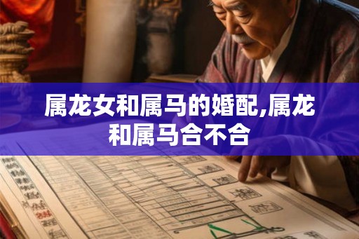 属龙女和属马的婚配,属龙和属马合不合